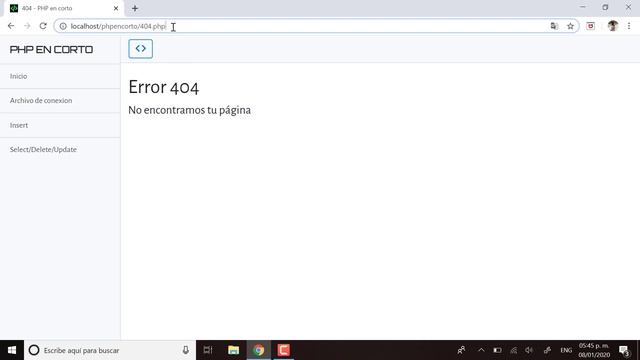 Página de Error 404 - htaccess / #PHPEnCorto 6 смотреть онлайн