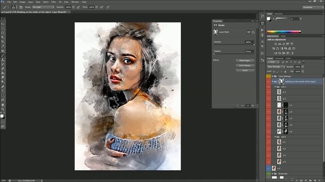 Premio Watercolor Photoshop Action Tutorial смотреть онлайн