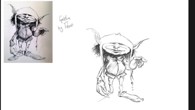 [Speed Drawing] 'Goblin' by Brian Froud смотреть онлайн