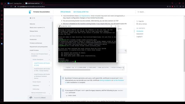 Synology Docker + Portainer Installation смотреть онлайн