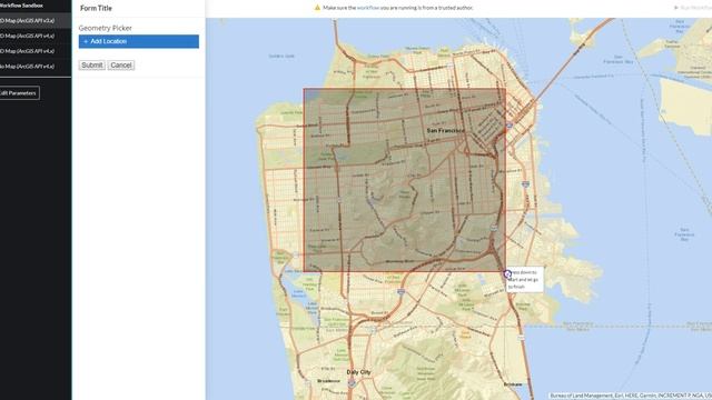 geoWidgets Features To GeoJSON Example смотреть онлайн