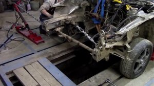 ВАЗ 2110 вытягиваем лонжероны