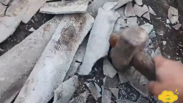 ВЫПУСК 93: Как сделать дорожки из битого шифера