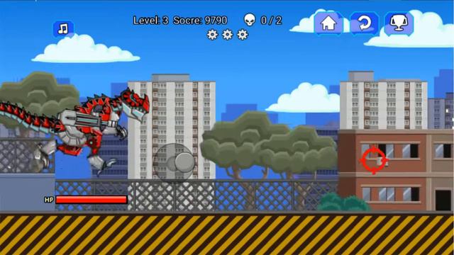 Dino Games: Red T Rex robot Dinosaur смотреть онлайн