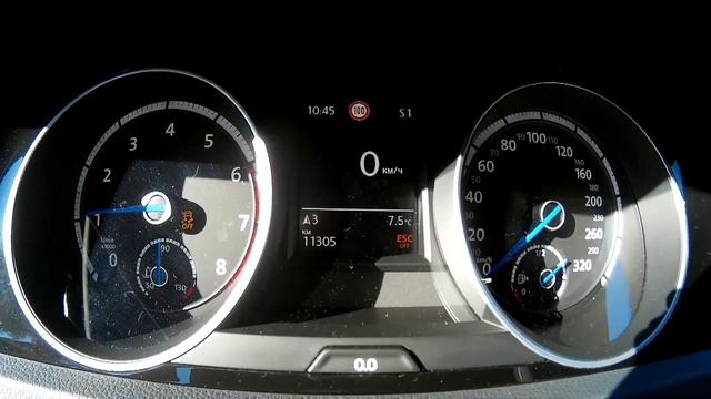 Как активировать Launch Control на DSG Golf 7 R. Разгон от 0 до 100 км/ч смотреть онлайн