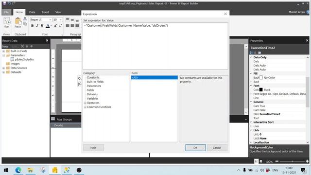 Display First Value of a field from Tabular dataset Power BI Report Builder смотреть онлайн