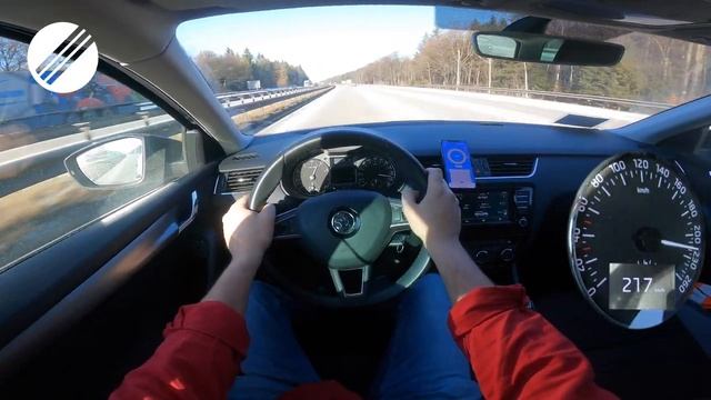 SKODA OCTAVIA III 1.4 TSI 150HP TOP SPEED DRIVE ON GERMAN AUTOBAHN ? смотреть онлайн