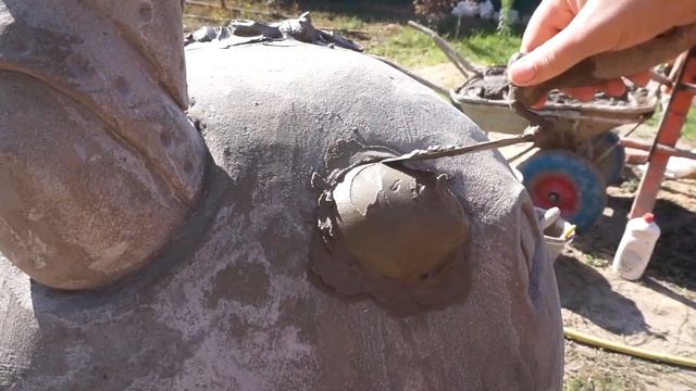 Грибной домик. Парковая скульптура. смотреть онлайн