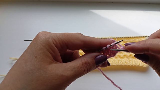 Узор спицами ажурные восьмерки??? смотреть онлайн