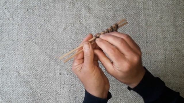 Узелковое плетение из лозы ивы вяжем узелок