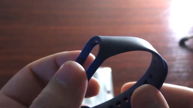 Распаковка Replace Wristband for Xiaomi Mi Band 3 - NAVY BLUE смотреть онлайн