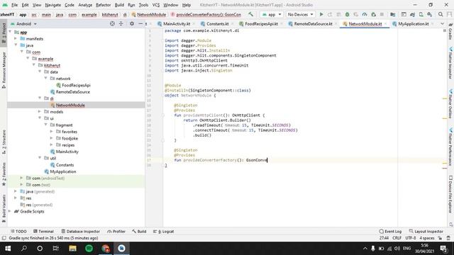 Part 10 Food Recipes App Spoonacular API Retrofit Dagger Hilt Android Studio Kotlin Tutorial смотреть онлайн
