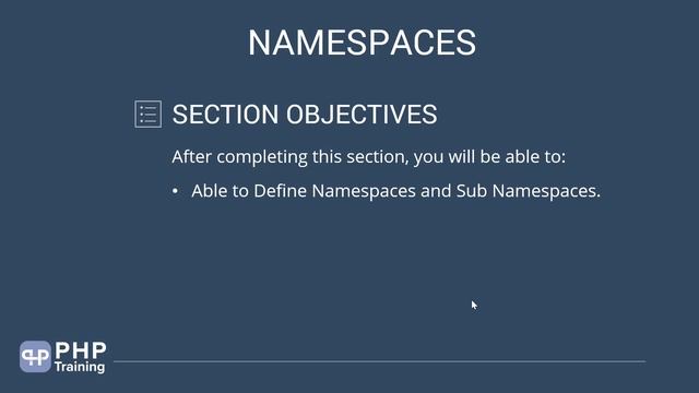 Namespaces with PHP смотреть онлайн
