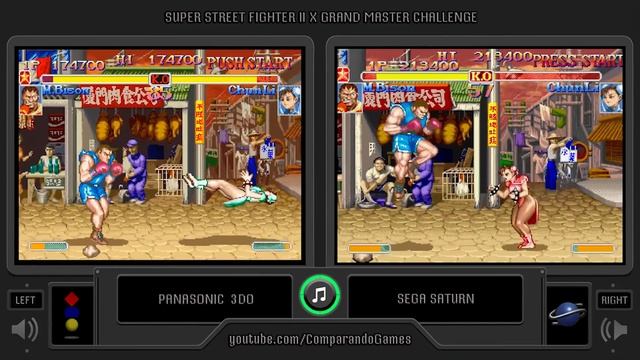 Super Street Fighter II X (3DO vs Sega Saturn) Side by Side Comparison смотреть онлайн