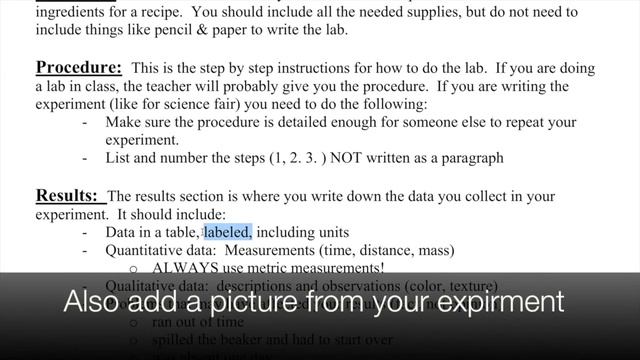 Lab Report Guide Lines смотреть онлайн