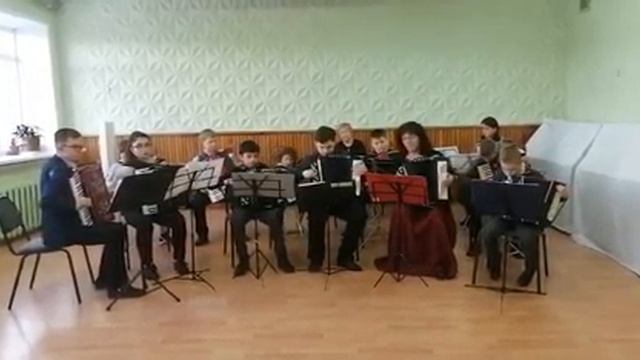 Оркестр аккордеонов и баянов- 13 человек В. Баканов "Скоморошина" смотреть онлайн