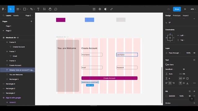 Design a Sign up page using Figma смотреть онлайн