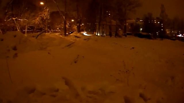 Камера Sjcam C200. Тест камеры 24. Сравнение режимов баланса белого при слабом освещении зимой