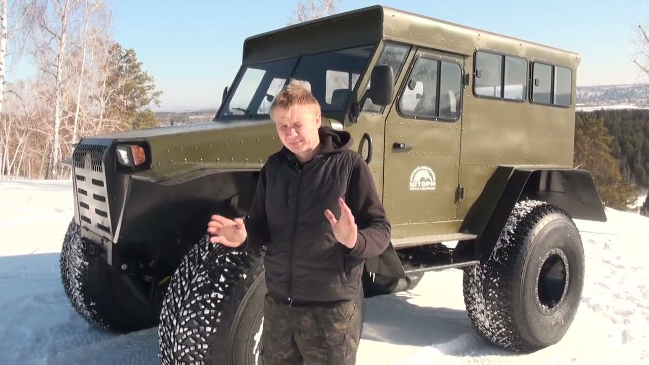 обзор вездехода для перевозки туристов на острове Ольхон смотреть онлайн