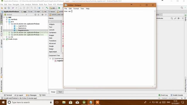 Android Studio Tutorial - Firebase Authentication Part-1 (Designing and Coding) смотреть онлайн