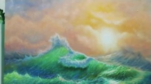 Как написать море по мотивам Айвазовског|рисуем море,волны