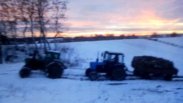 Т-40 МТЗ-82 Зимой! смотреть онлайн