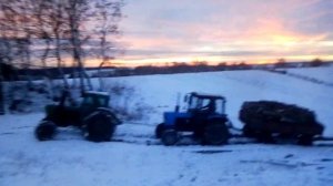 Т-40 МТЗ-82 Зимой!