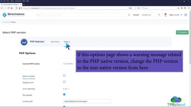 TPEcloud Tutorial: How to Enable or Disable PHP's allow url fopen using CloudLinux in DirectAdmin смотреть онлайн