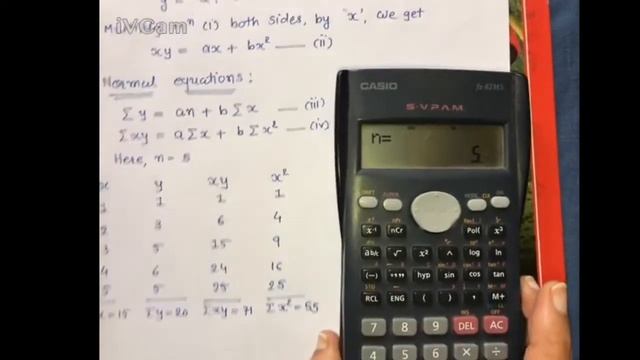 Fitting of a straight line y=a+bx by least square method смотреть онлайн