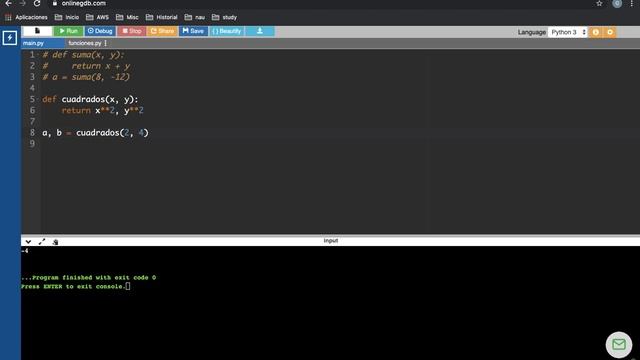 Python 3 pte4 - Funciones (def) смотреть онлайн