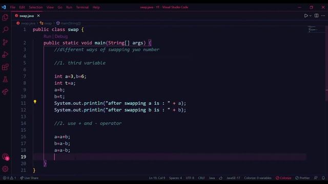 Program to Swap Two Numbers | Java swap two number 5 ways | java swap number using operator #java смотреть онлайн