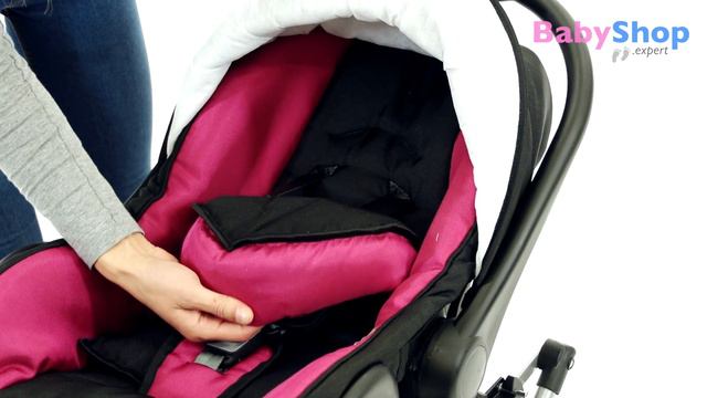 Fanari 3in1 Kombikinderwagen schwarz+fuchsia - babyshop.expert смотреть онлайн