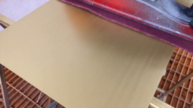 Покраска алюминиевых панелей под латунь. Латунирование алюминия. смотреть онлайн