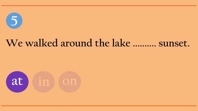 Prepositions Of Time Quiz - At, In, On