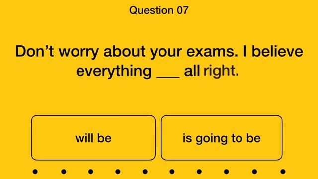 Future Simple: Will or Be Going To Quiz | Test Your English Tenses смотреть онлайн