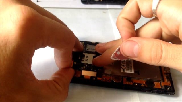 Разборка LG P705 Замена сенсора, тач смотреть онлайн