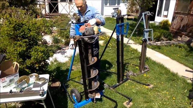 стойка для ручного мотобура смотреть онлайн