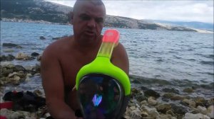 Тест испытание Подводная маска для снорклинга.