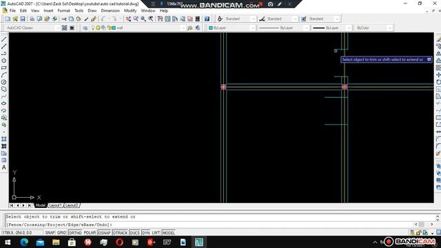 Auto CAD 2007 በመጠቀም እንዴት ፍሎር ፕላን እንሰራለን │How to draw floor plan using autoCAD 2007 part 5 смотреть онлайн