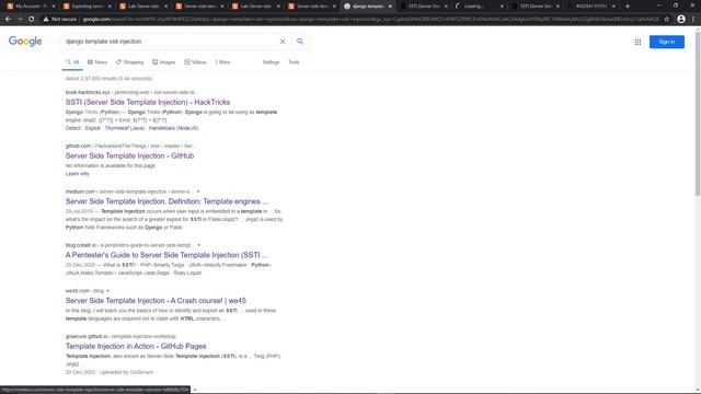 Djnago Template Server Side Template INjection [SSTI] смотреть онлайн