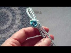 Фриволите. Браслет "Морской"