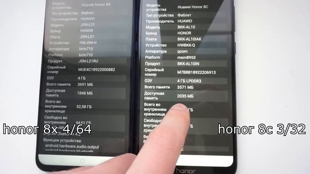HONOR 8X Vs HONOR 8C - ЧТО ВЫБРАТЬ? ПОЛНОЕ СРАВНЕНИЕ!