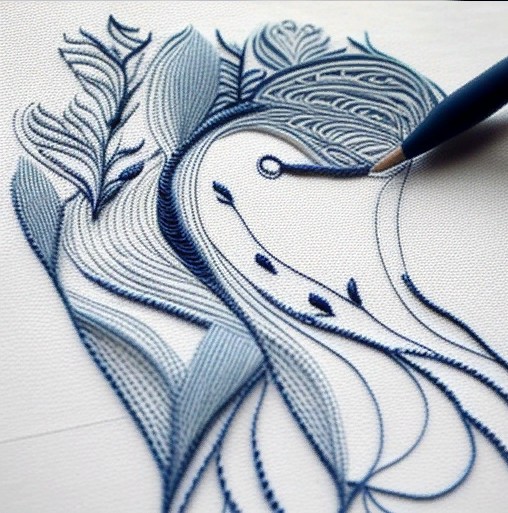 Styles de broderie machine : Redwork, Bluework, Blackwork смотреть онлайн