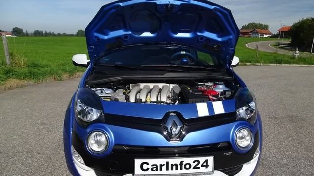 Renault Twingo Gordini RS blue 133 hp Drive Sound Interior Exterior Car Hifi смотреть онлайн