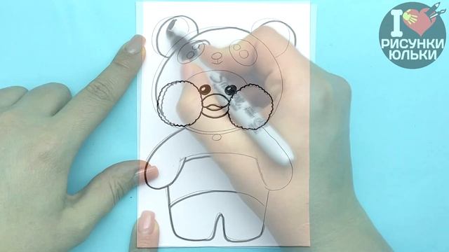 Как нарисовать Лалафанфан в костюме Панды | Рисунки Юльки Утя Лалафан смотреть онлайн