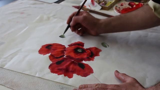 Мастер-класс по китайской живописи "Маки" смотреть онлайн