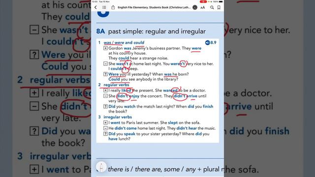 Grammar 8A English File Elementary A1-A2 смотреть онлайн