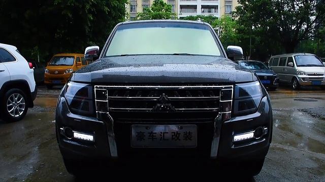 Передние фары Мицубиси Паджеро 4 2006-2021 V2 type FULL LED смотреть онлайн