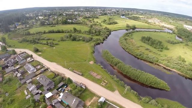 Западная Двина- съёмка с dji phantom смотреть онлайн