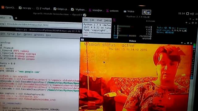 ROBO-VISION Orange PI +Debian+Python+OpenCV+Arduino смотреть онлайн